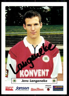 Jens Langeneke RW Oberhausen 2000/01 Original Signiert + A 80133