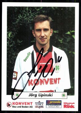 Jörg Lipinski Rot-Weiss Oberhausen 1998-99 Original Signiert + A 80141