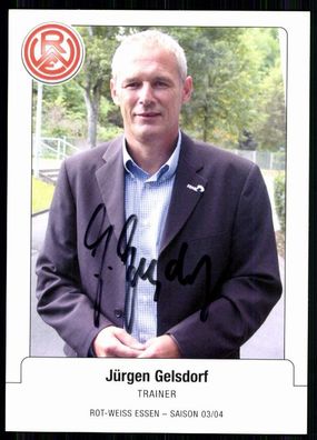 Jürgen Gelsdorf Rot-Weiss Essen 2003-04 Original Signiert + A 81326