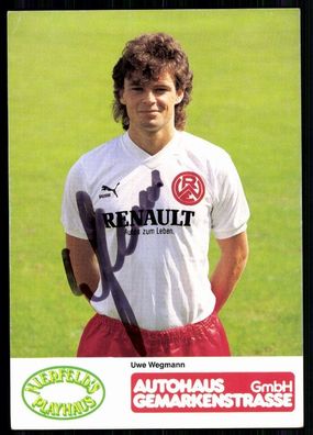 Uwe Wegmann Rot-Weiss Essen 1987-88 Original Signiert + A 81422