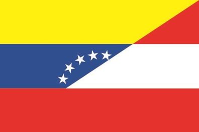 Fahne Flagge Venezuela-Österreich Premiumqualität