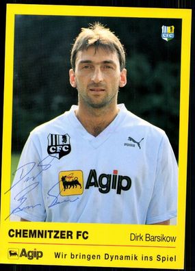 Dirk Basikow Chemnitzer FC 1991-92 TOP AK + A 76746
