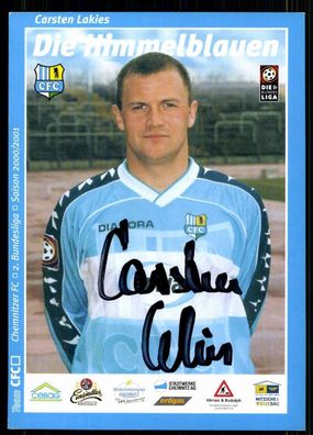 Carsten Lakies Chemnitzer FC 2000-01 TOP AK + A 76736