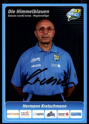 Hermann Kretschmann Chemnitzer FC 2008-09 TOP AK + A 76753