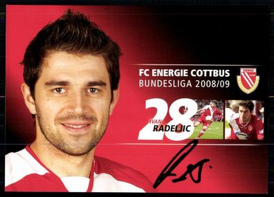Ivan Radeljic FC Energie Cottbus 2008/09 Original Signiert + A 79873