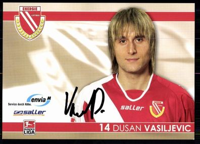 Dusan Vasiljevic Energie Cottbus 2007-08 Original Signiert + A 79886