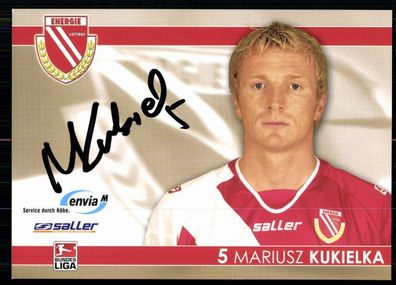 Mariusz Kukielka FC Energie Cottbus 2007/08 Original Signiert + A 79890