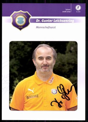 Gunter Leichsenring FC Erzgebirge Aue 2008/09 Original Signiert + A 79584