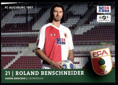 Roland Benschneider FC Augsburg 2009-10 Original Signiert + A 79559