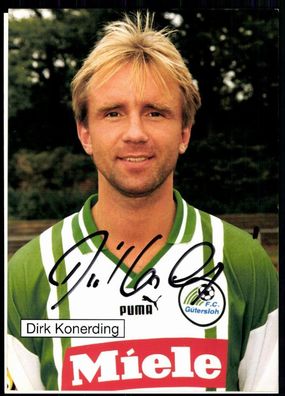 Dirk Konerding FC Gütersloh 1997-98 Original Signiert + A 79467