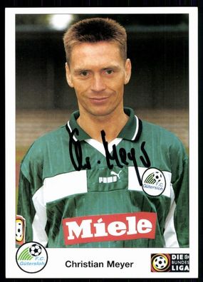 Christian Meyer FC Gütersloh 1998-99 Original Signiert + A 79462
