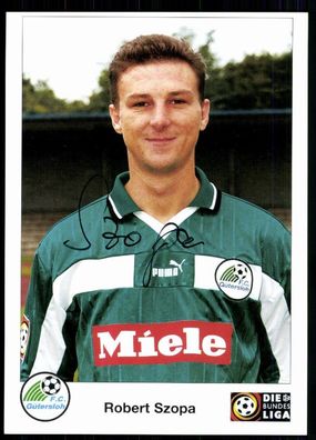 Robert Szopa FC Gütersloh 1998-99 Original Signiert + A 79482