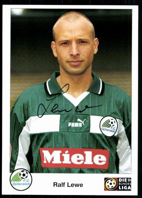 Ralf Lewe FC Gütersloh 1998-99 Original Signiert + A 79481
