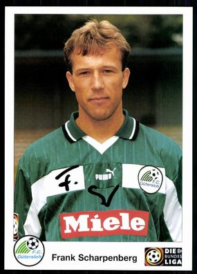 Frank Scharpenberg FC Gütersloh 1998-99 Original Signiert + A 79468