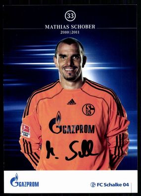 Mathias Schober FC Schalke 04 2010-11 Original Signiert + A 79044