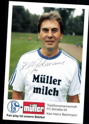 Karl-Heinz Bechmann FC Schalke 04 TOP AK Original Signiert + A 79027