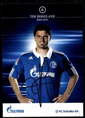 Tim Hoogland Schalke 04 2010-11 Original Signiert + A 79410