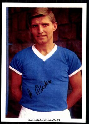 FC Schalke 04 60er Jahre + Heinz Pliska+ + TOP + Original Signiert