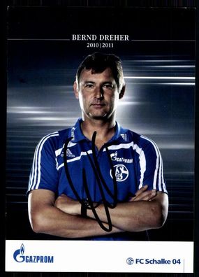 Bernd Dreher FC Schalke 04 2010-11 Original Signiert + A 79015