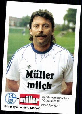 Klaus Senger FC Schalke 04 Original Signiert + A 79035