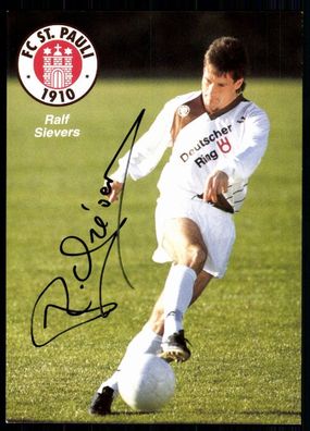 Ralf Sievers FC ST. Pauli 1990-91 Original Signiert + A 78966