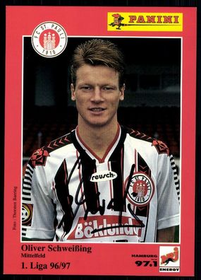 Oliver Schweißinger FC ST. Pauli 1996-97 Original Signiert + A 78951
