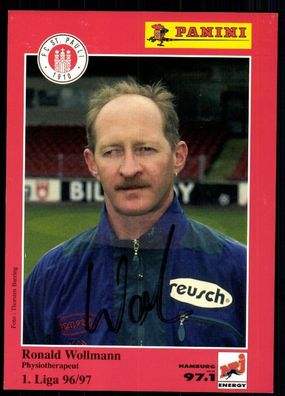 Ronald Wollmann FC ST. Pauli 1996-97 Original Signiert + A 78971