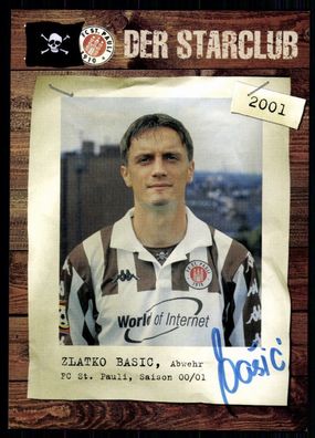 Zlatko Basic FC ST. Pauli 2000-01 Original Signiert + A 79007