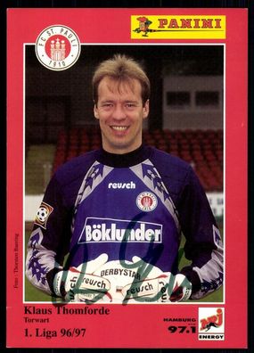 Klaus Thomforde FC St. Pauli 1996-97 Original Signiert + A 78911