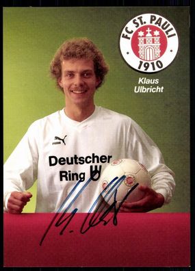 Klaus Ulbrich FC ST. Paul 1989-90 Original Signiert + A 78918