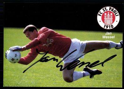 Jan Wessel FC ST. Pauli 1990-91 Original Signiert + A 78884