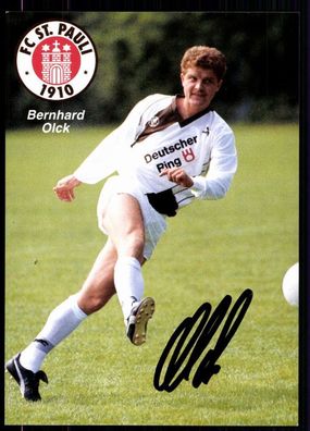 Bernhard Olck FC ST. Pauli 1990-91 Original Signiert + A 78838