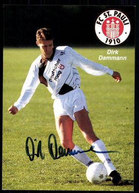 Dirk Dammann FC ST. Pauli 1990-91 Original Signiert + A 78860