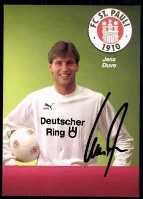 Jens Duve FC St. Pauli 1989-90 Original Signiert + A 78887
