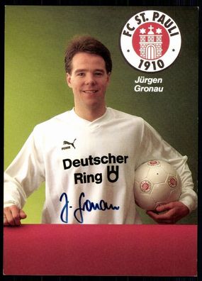 Jürgen Gronau Fc ST. Pauli 1989-90 Original Signiert + A 78900