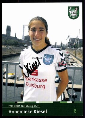 Annemieke Kiesel FCR Duisburg 2010-11 Original Signiert + A 78804