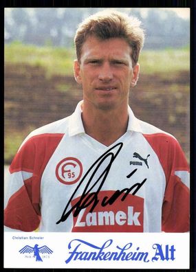 Christian Schreier Fortuna Düsseldorf 1991/92 Original Signiert + A 78568
