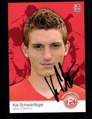 Kai Schwertfeger Fortuna Düsseldorf 2009-10 Original Signiert + A 78636