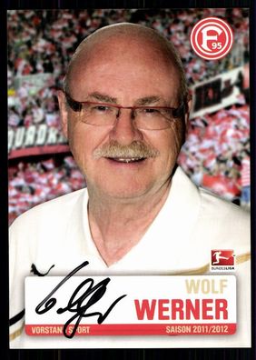 Wolf Werner For. Düsseldorf 2011-12 Original Signiert + A 78796