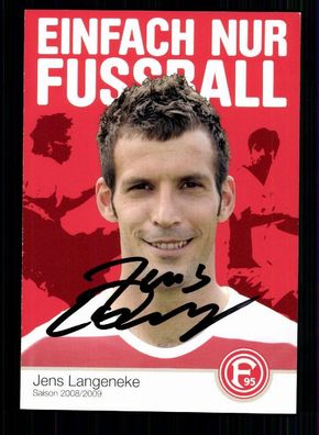 Jens Langeneke Fortuna Düsseldorf 2008-09 Original Signiert + A 78612