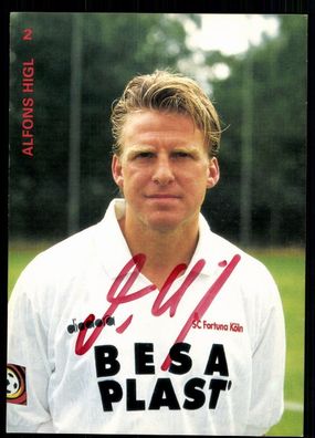 Alfons Higl Fortuna Köln 1996/97 Original Signiert + A 78361