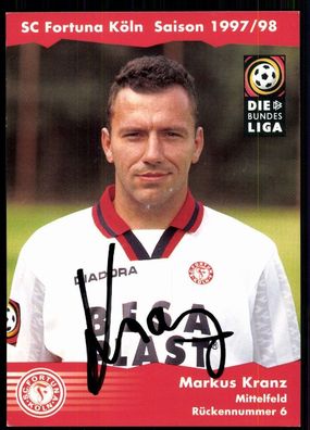 Markus Kranz Fortuna Köln 1997-98 Original Signiert + A 78463