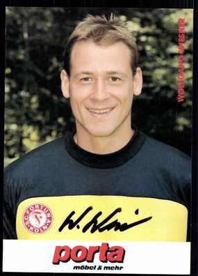 Wolfgang Wiesner Fortuna Köln 1995-96 Original Signiert + A 78533