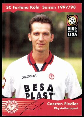 Carsten Fiedler Fortuna Köln 1997-98 Original Signiert + A 78381