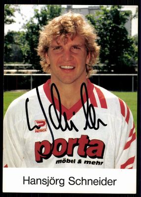 Hansjörg Schneider Fortuna Köln 1993-94 Original Signiert + A 78425