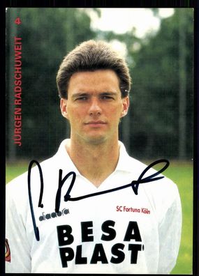Jürgen Radschuweit Fortuna Köln 1996-97 Original Signiert + A 78454