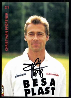 Christiaan Pförtner Fortuna Köln 1996-97 Original Signiert + A 78384