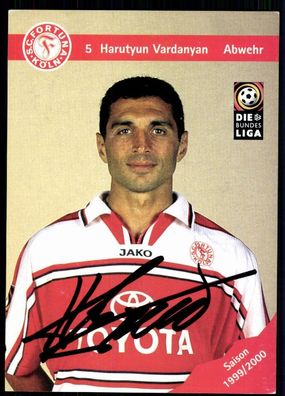 Harutyun Vardanyan Fortuna Köln 1999-00 Original Signiert + A 78431
