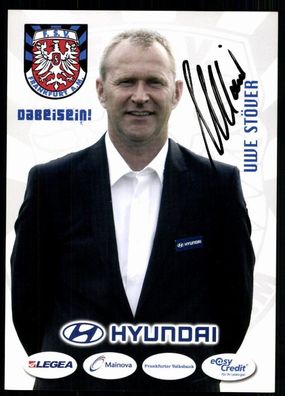 Uwe Stöver FSV Frankfurt 2009/10 Original Signiert + A 78347