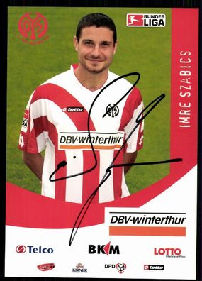 Imre Szabics FSV Mainz 05 2006/07 Original Signiert + A 78259